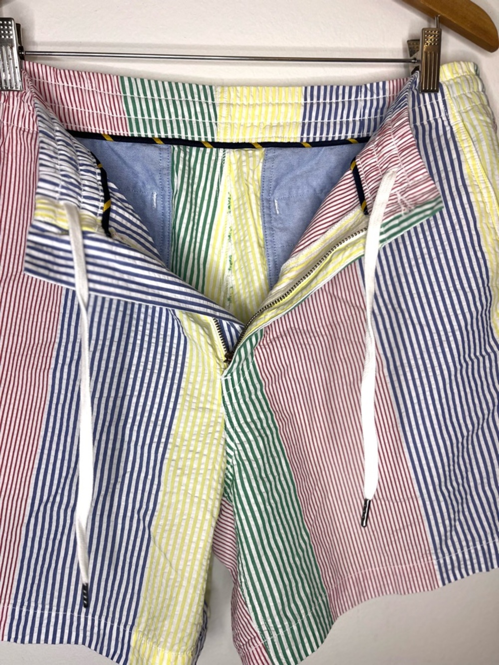 Polo Ralph Lauren Shorts Seersucker Stripe Men’s Deck Shorts XL - Picture 4 of 10